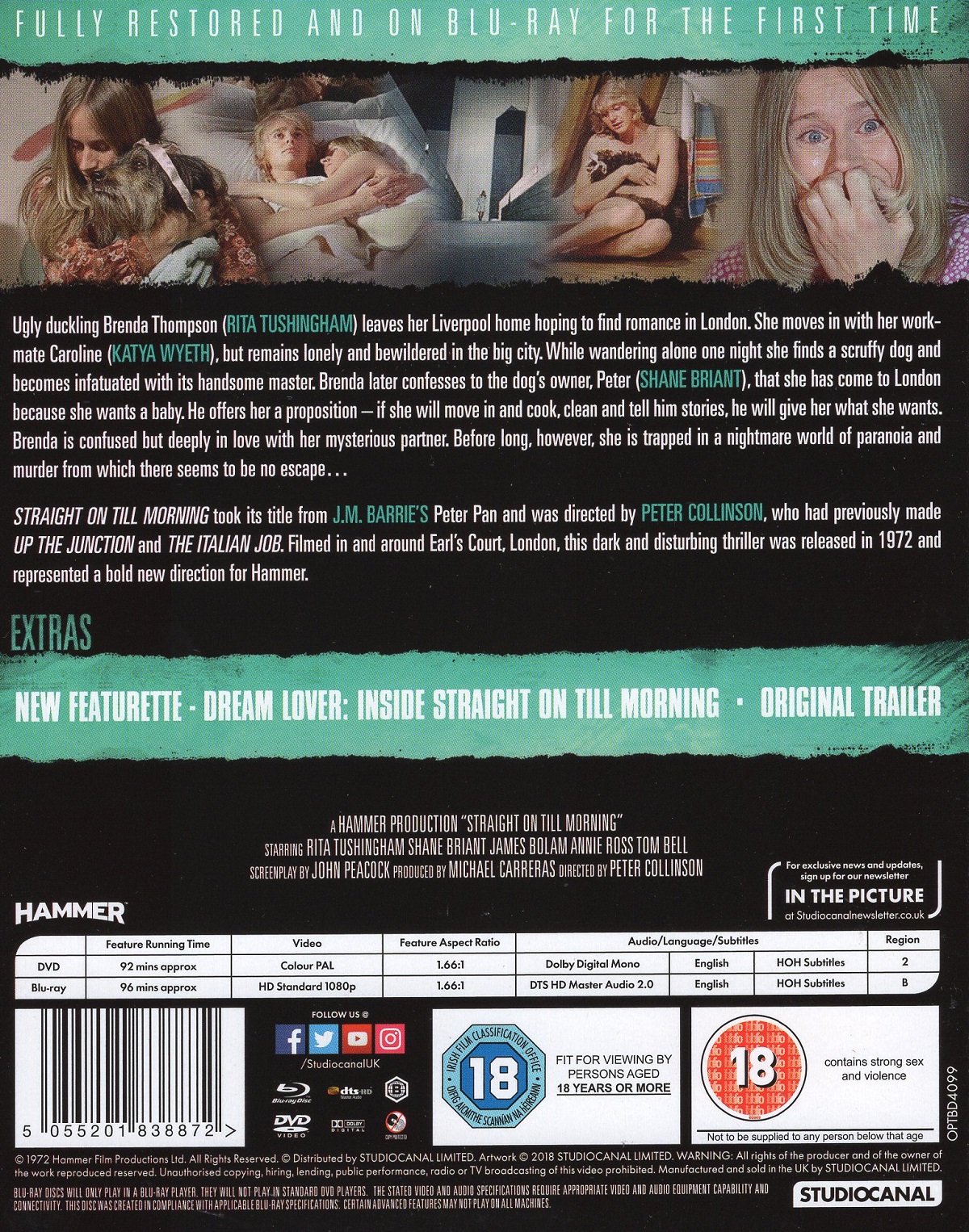 Straight On Till Morning (ej svensk text) (Blu-ray + DVD) - 2
