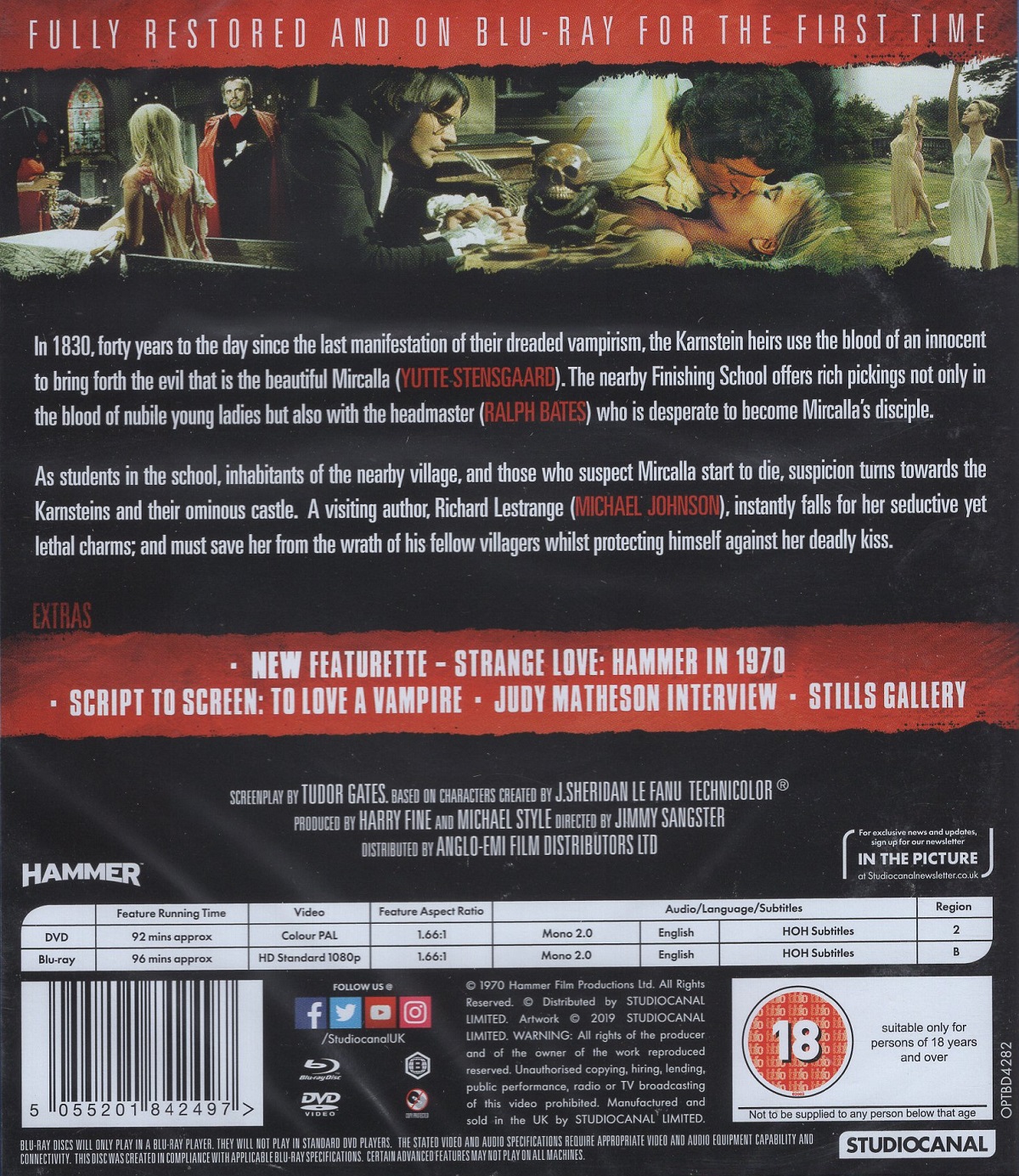 Lust For A Vampire (ej svensk text) (Blu-ray + DVD) - 2
