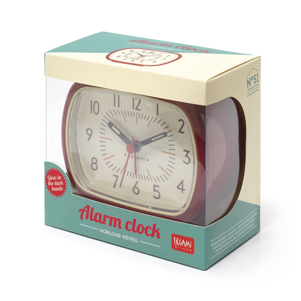 Alarm clock Retro, Red - 2