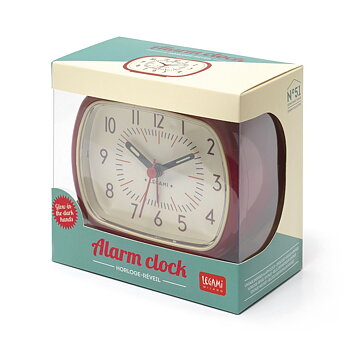 Alarm clock Retro, Red