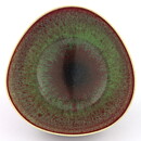 Berndt Friberg (1955) Unique TriangularOxblood/Celadon Bowl 6 cm