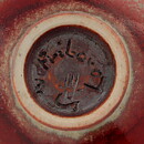 Berndt Friberg (1955) Unique TriangularOxblood/Celadon Bowl 6 cm