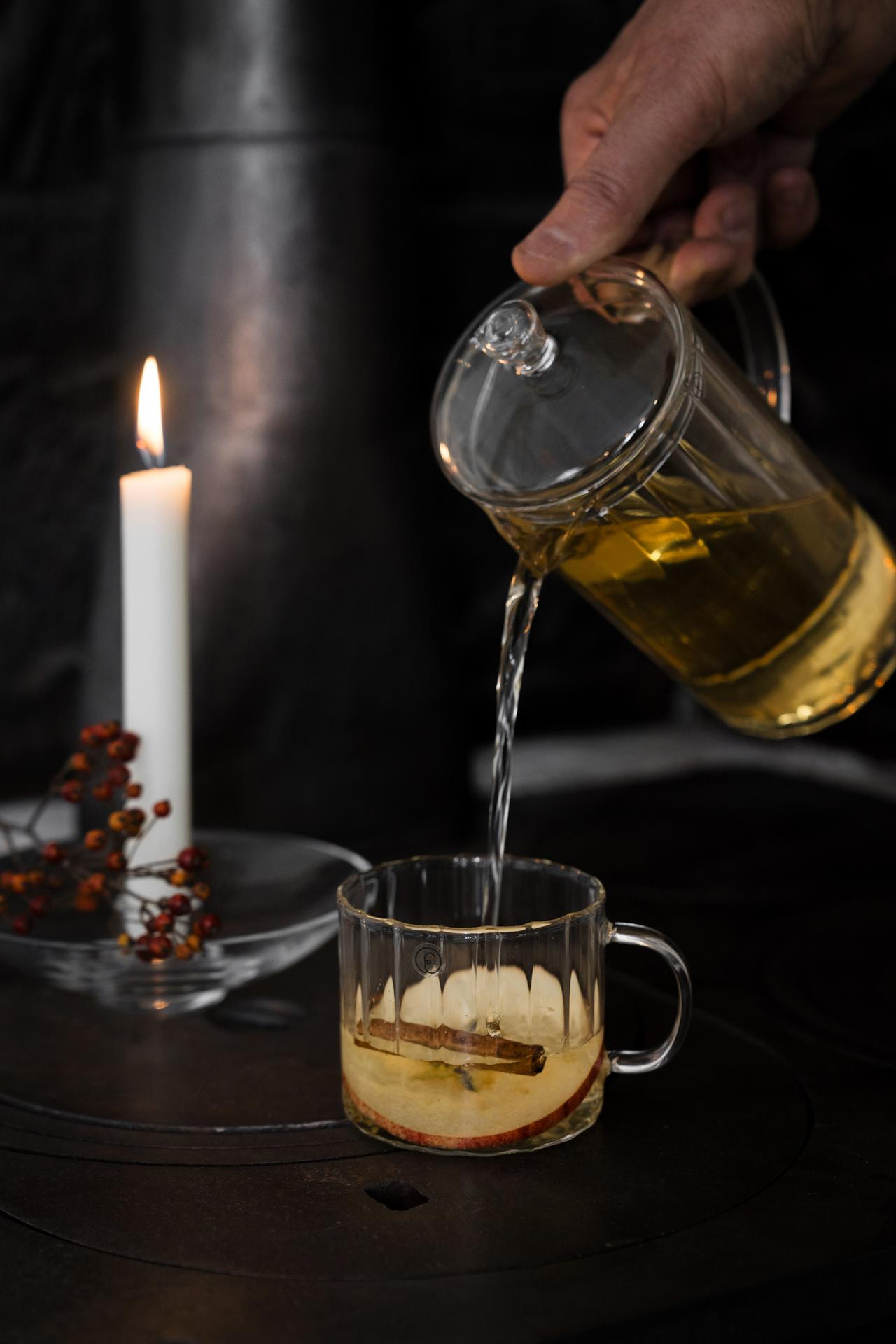 ERNST - Glasmugg - Glögglas - Glöggmugg - Räfflat Glas d8 h6 cm - 6