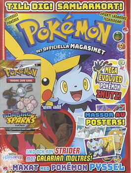 Pokemon magasin nr 6 2025, Extra Scarlet & Violet Surging Sparks 3-korts fun-pack