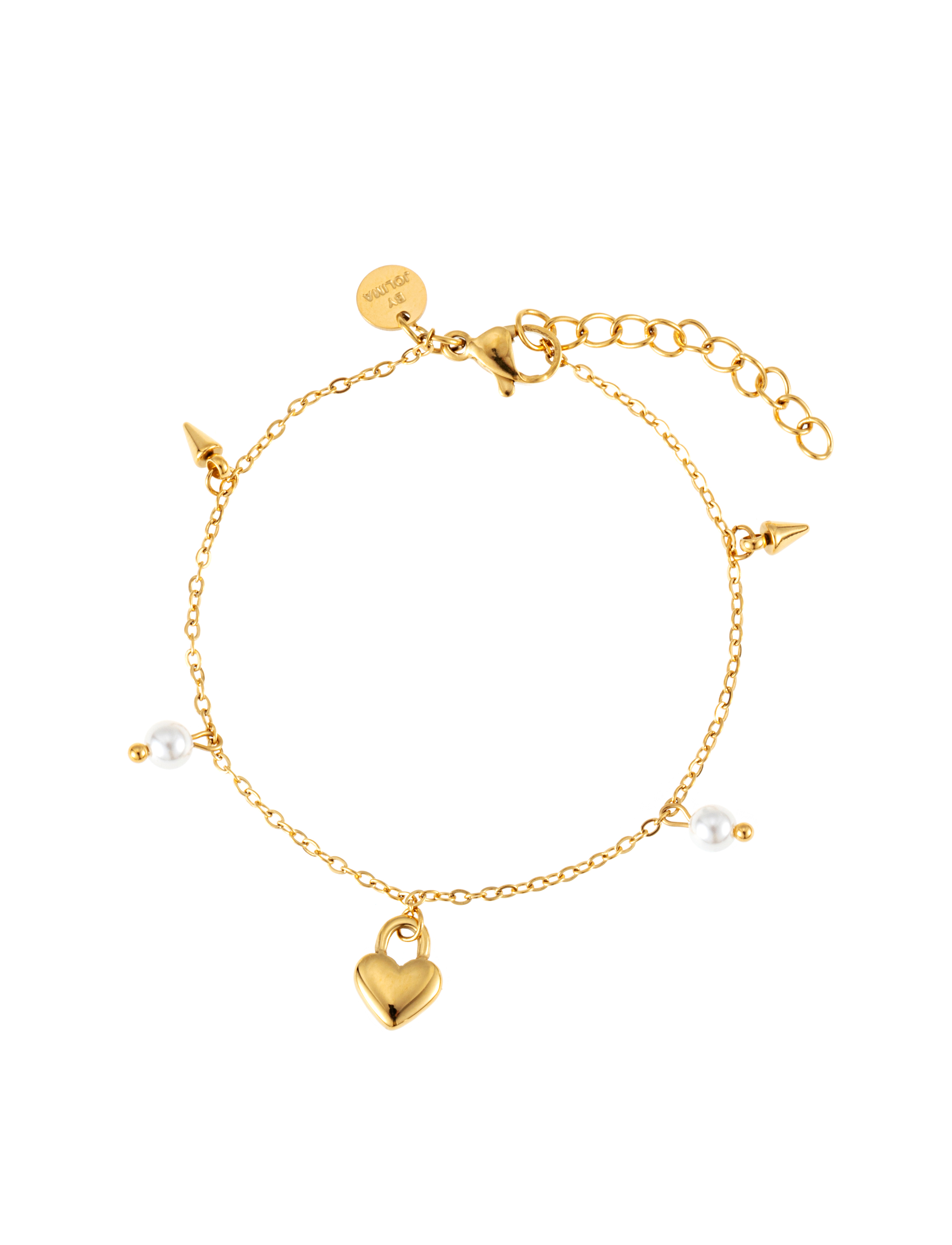 Heart locker mix bracelet gold