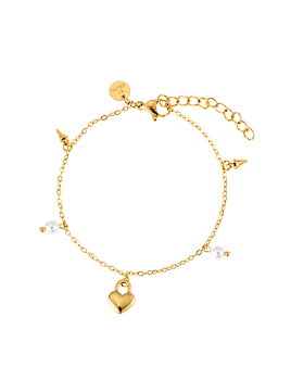 Heart locker mix bracelet gold