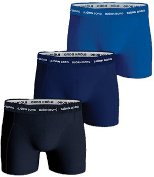 3-Pack Björn Borg Cotton Stretch Boxer Blue