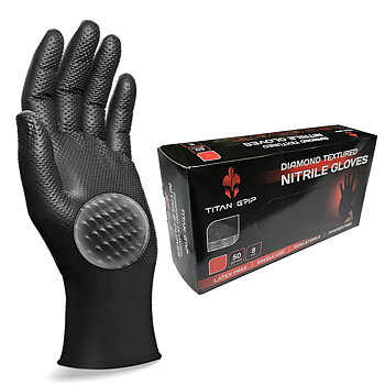 Svarta nitrilhandskar – Latexfria, pulverfria