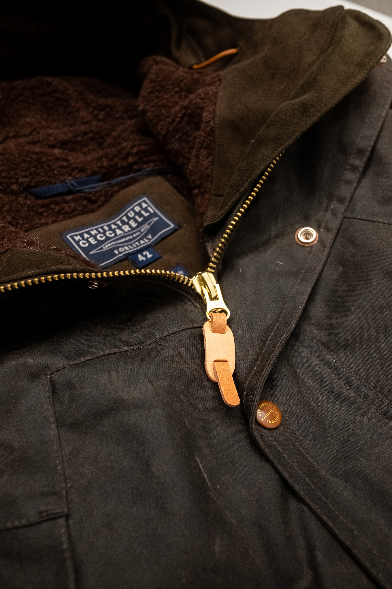 Manifattura Ceccarelli - Mountain Jacket Waxed Cotton Chocolate - 6