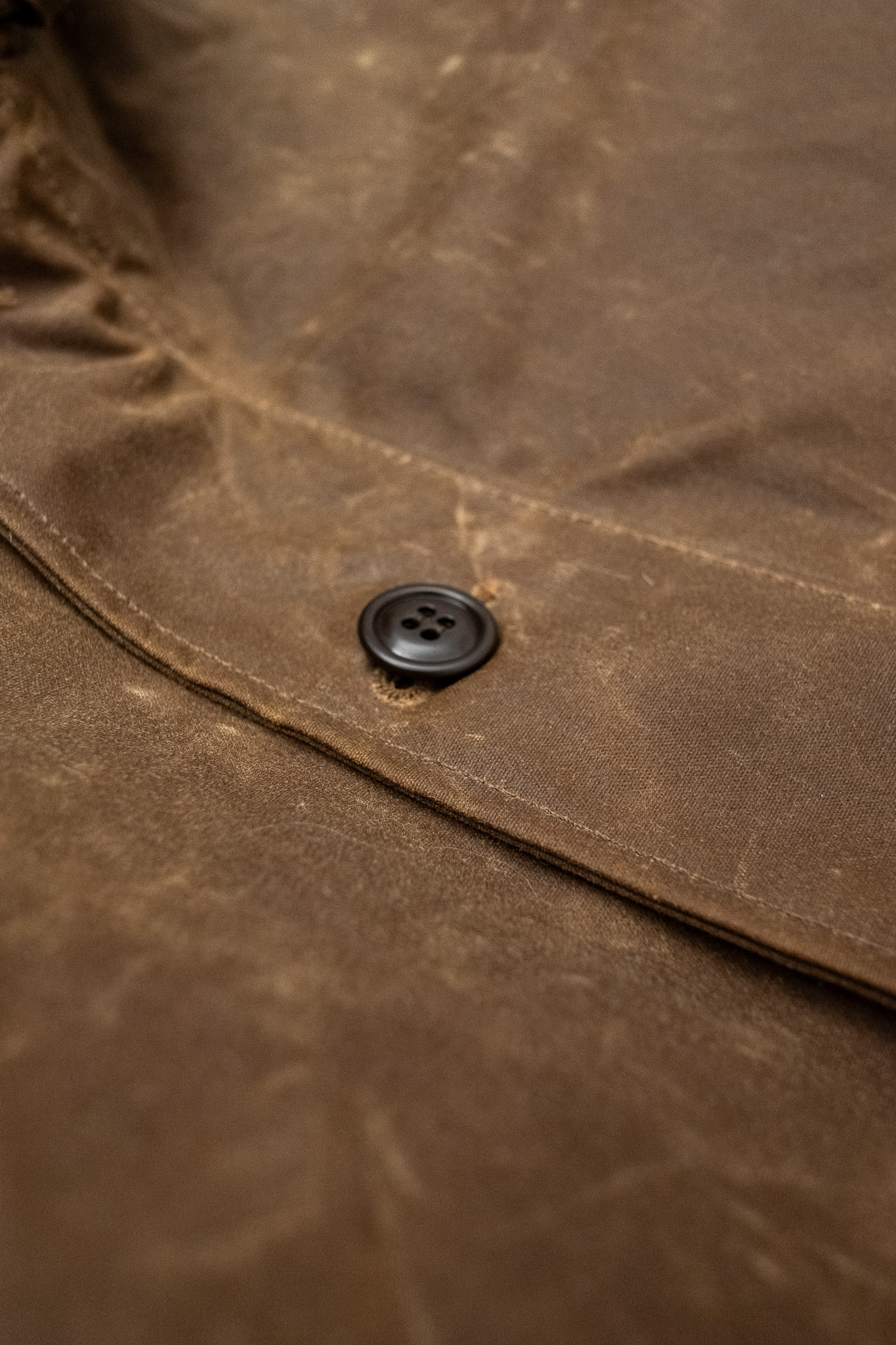 Manifattura Ceccarelli - Deck Jacket Waxed Cotton Dark Tan - 6