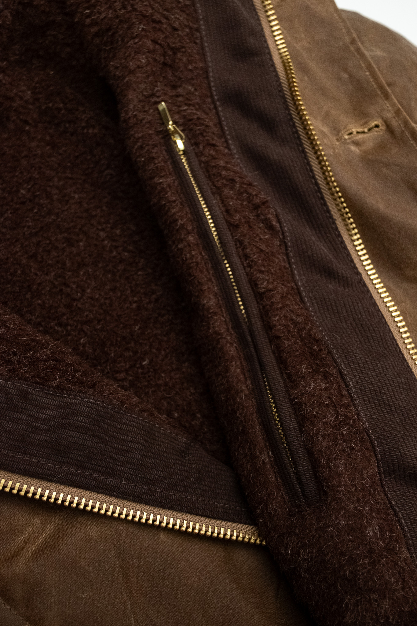 Manifattura Ceccarelli - Deck Jacket Waxed Cotton Dark Tan - 10