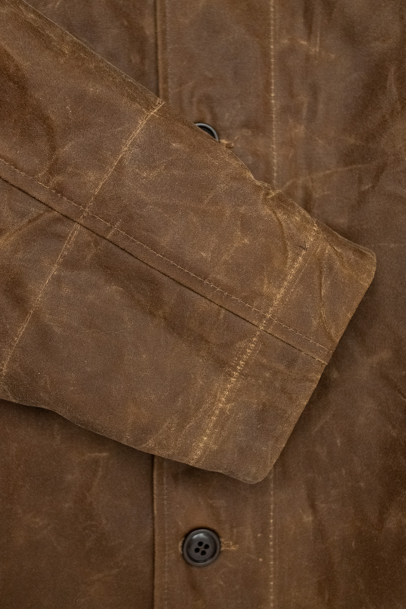 Manifattura Ceccarelli - Deck Jacket Waxed Cotton Dark Tan - 7