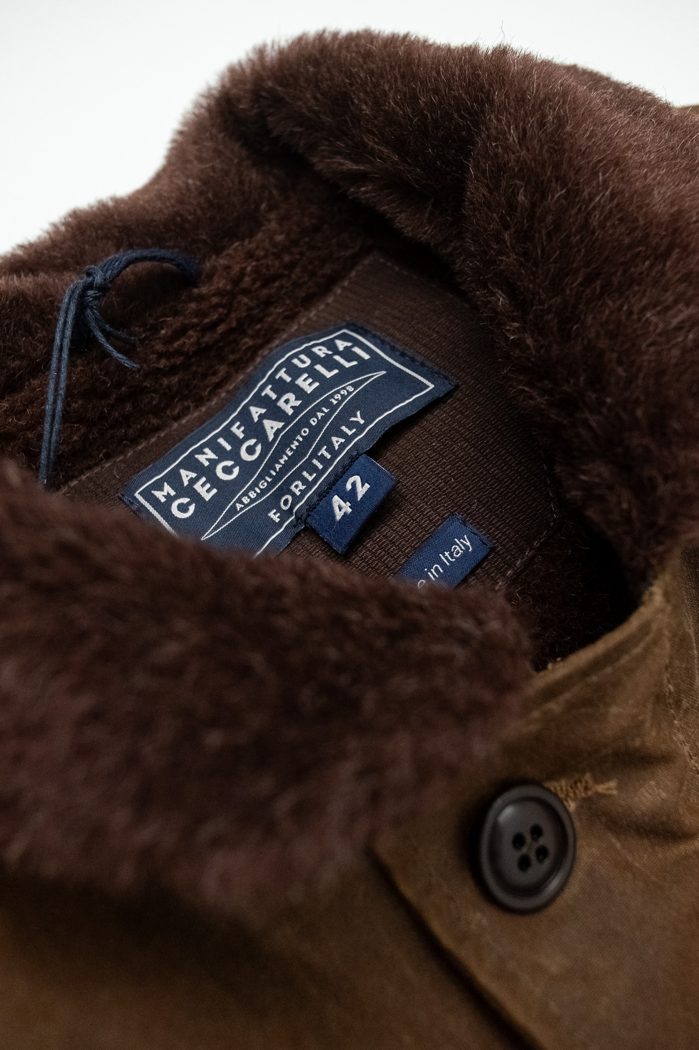 Manifattura Ceccarelli - Deck Jacket Waxed Cotton Dark Tan - 4