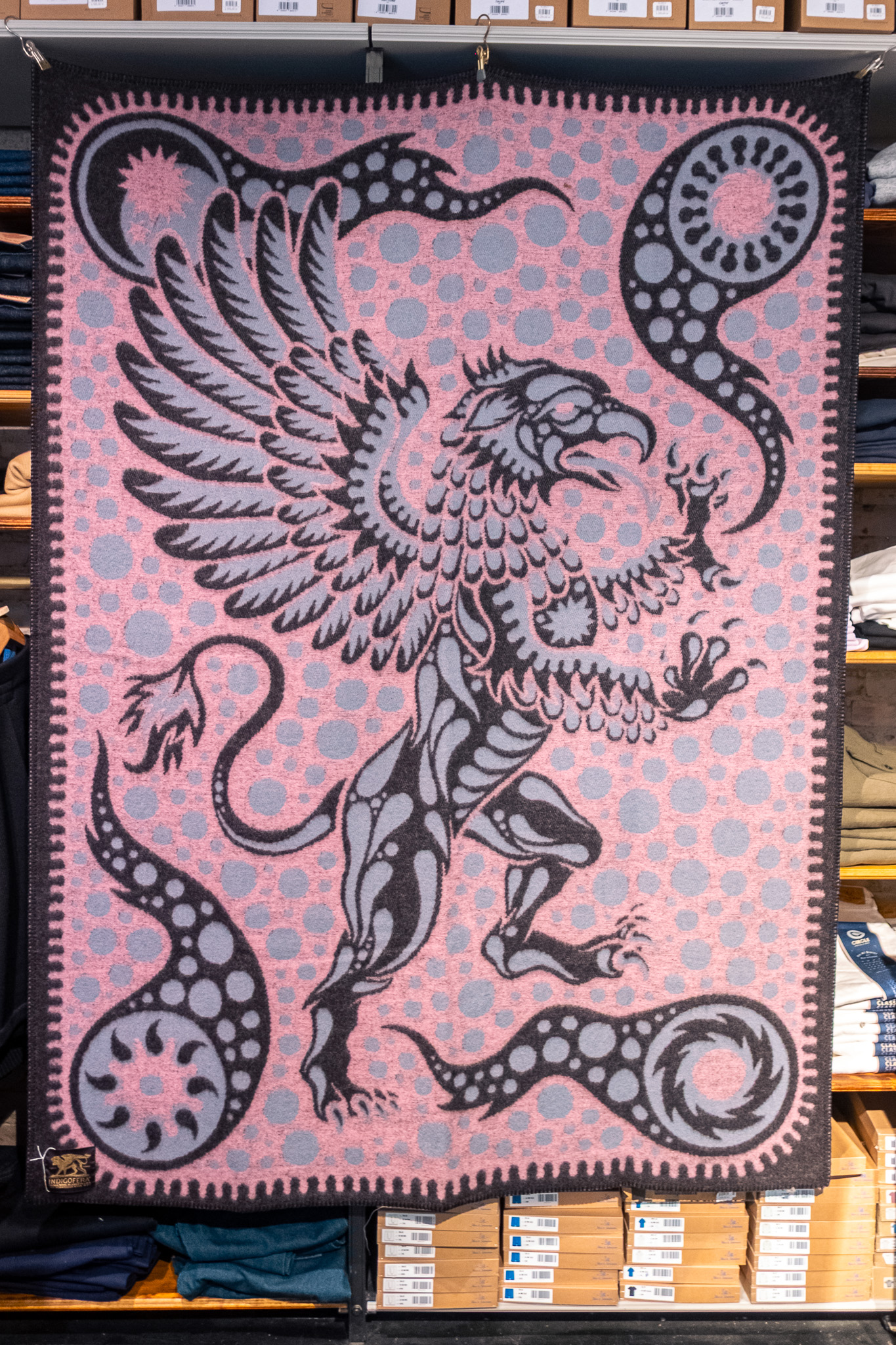 Indigofera - Gryphon Wings Pure Wool Blanket