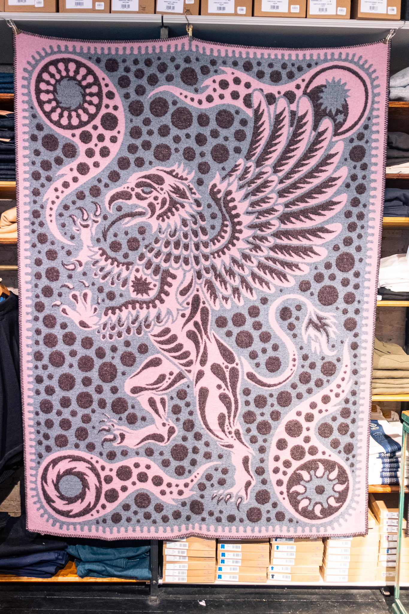 Indigofera - Gryphon Wings Pure Wool Blanket - 2