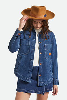 Monet Fedora kamelbrun