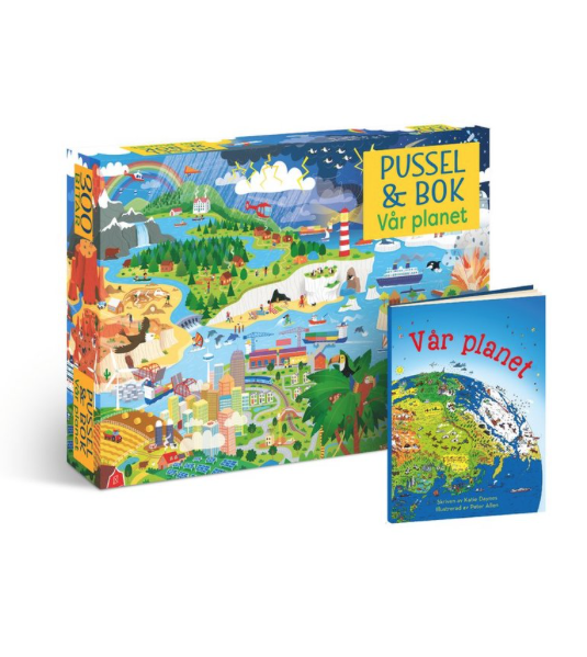 Pussel & bok: Vår planet