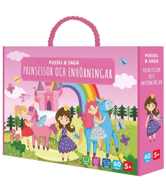 Pussel & saga : Prinsessor och enhörningar