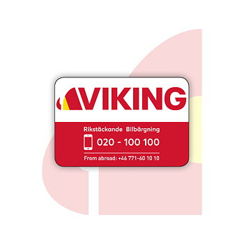 Klisterdekal Viking 60x40mm