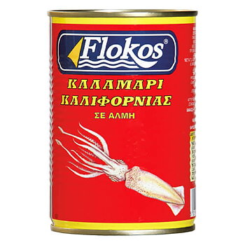 Flokos squid in natural juice 370 g.