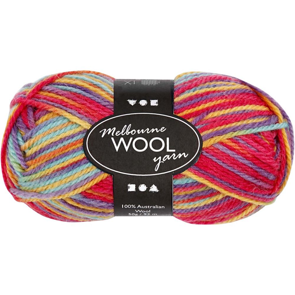 Melbourne Wool Yarn - Multicolour