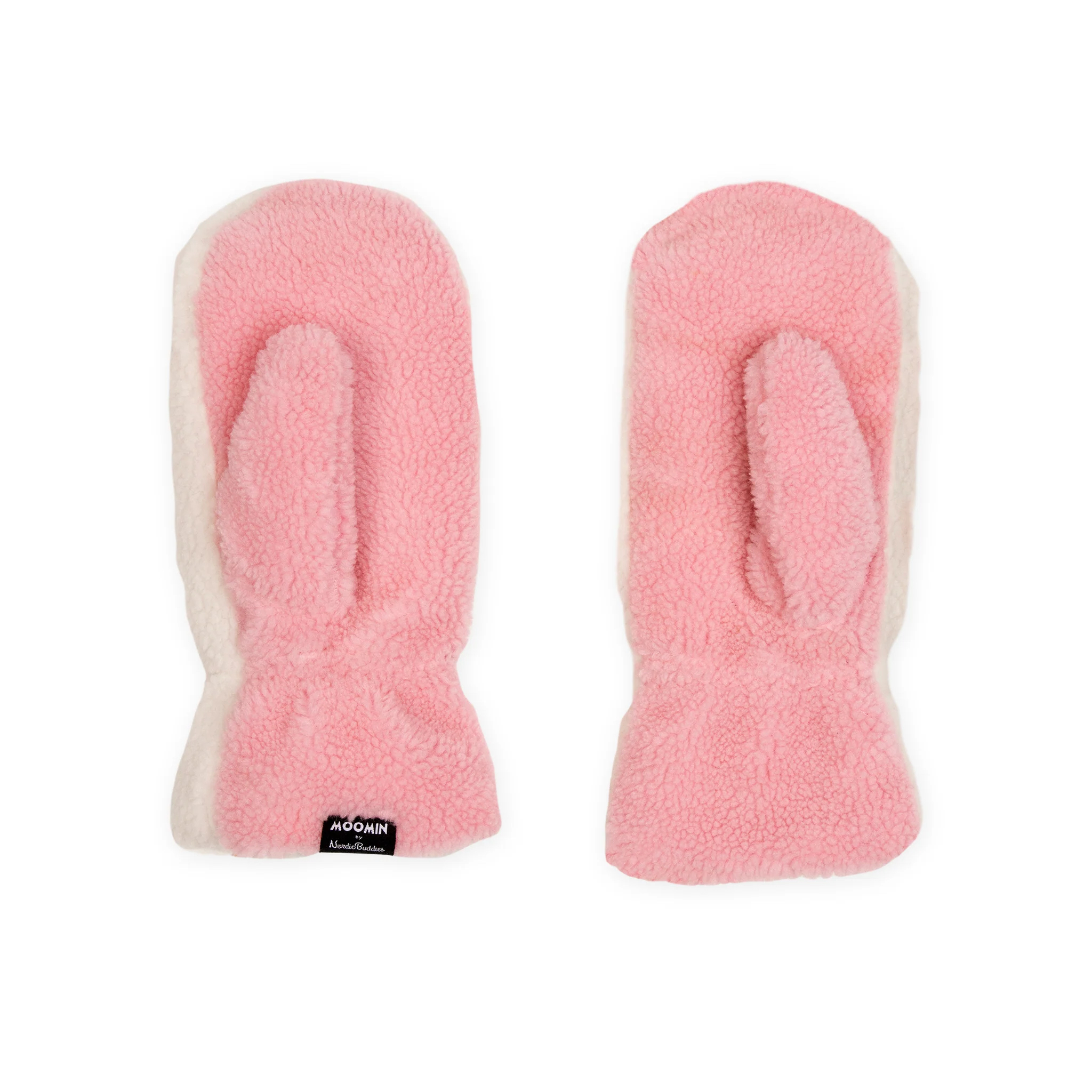 Moomin Fluffy Mittens - Adult - Little My White/Pink - 3