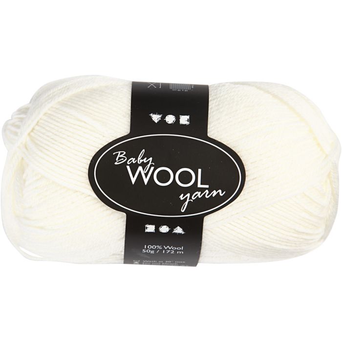 Baby Woll Yarn - Vit