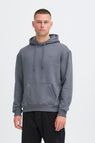 Bhdownton Hood Sweat, Grå - Blend