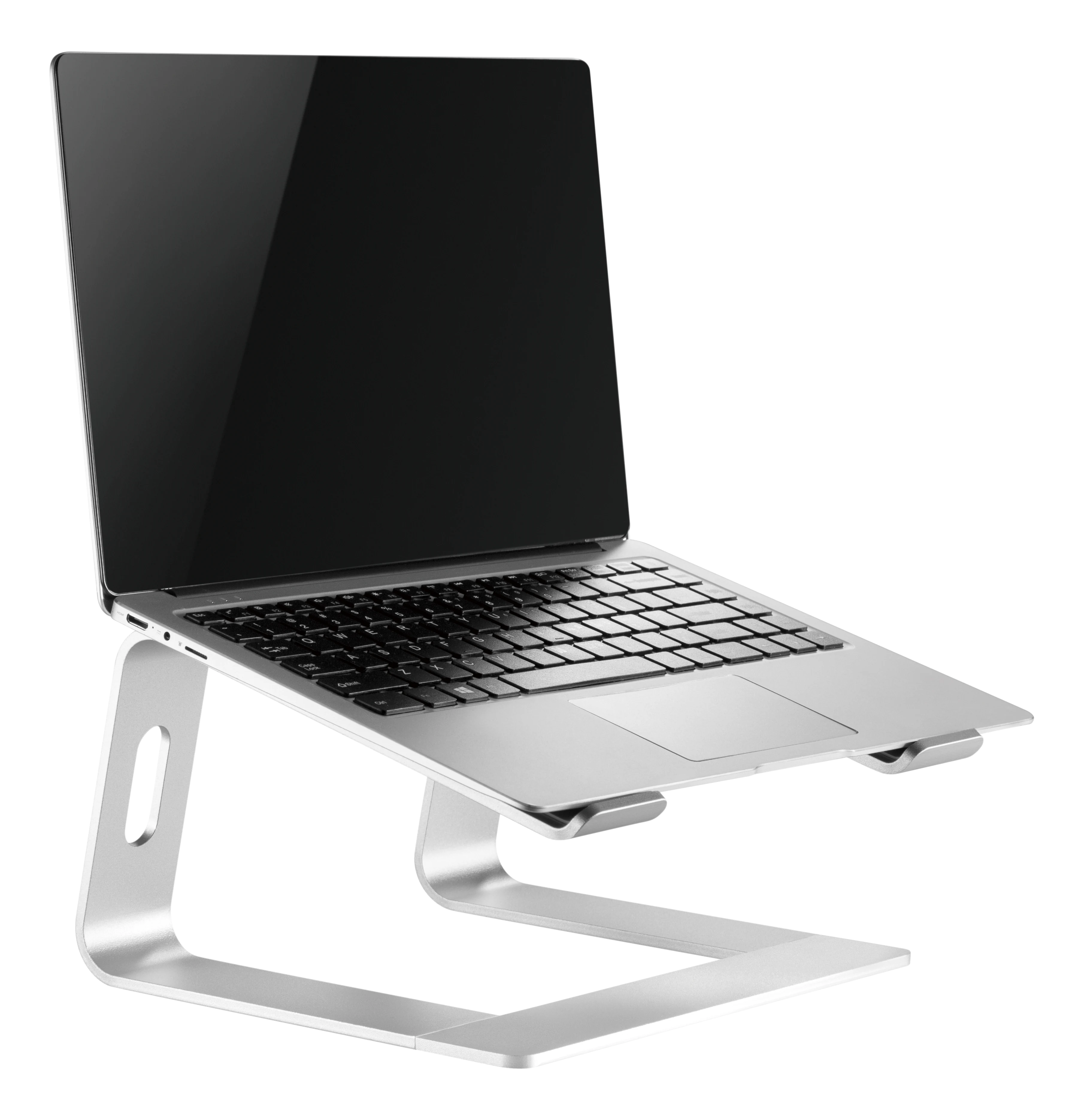 Deltaco Aluminum Laptop Stand, 11-17", raises your laptop 14 cm, silver - 5