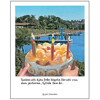 Poster Jan Stenmark 'Dyka' small 24x30 cm