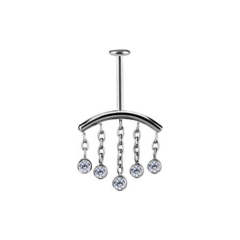 Topp till invändigt gängad labret hidden helix -titan