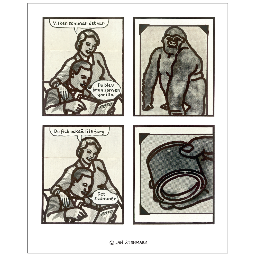 Poster Jan Stenmark 'Lite färg' small 24x30 cm
