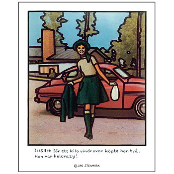 Poster Jan Stenmark 'Helcrazy' small 24x30 cm