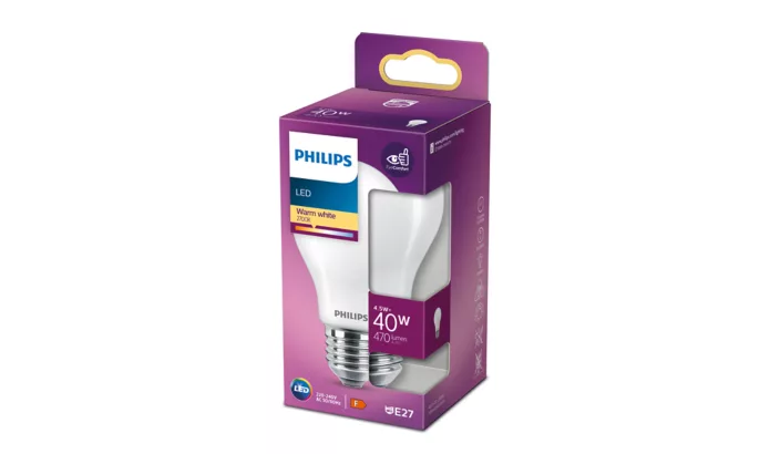 LED Normal 40W (4,5W) E27 Matt - Philips - 2
