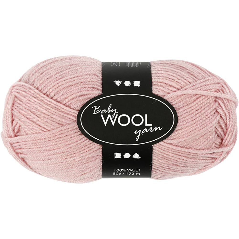 Baby Wool Yarn - Dusty Rose - 3