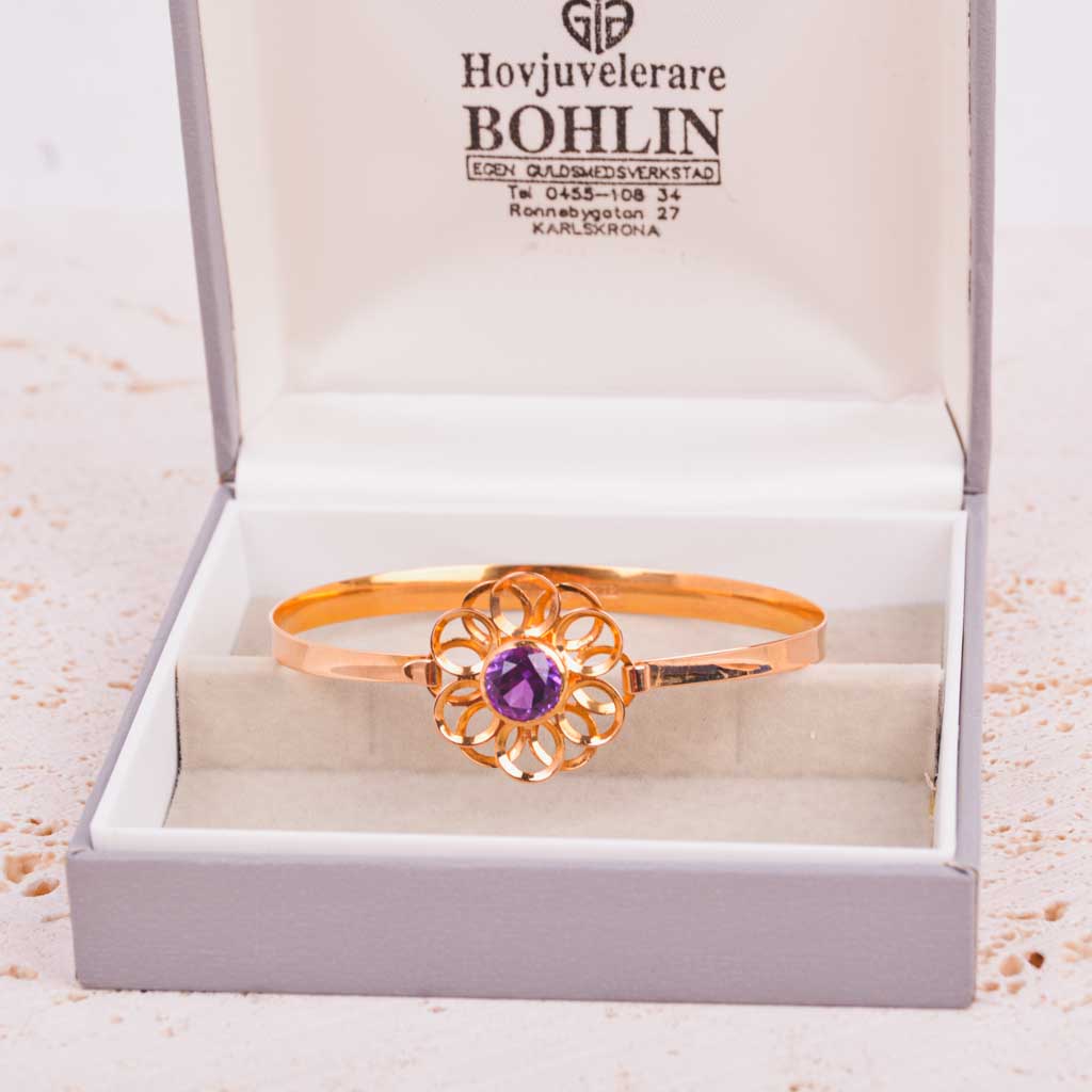 Rannekoru 18k violetti kivi Vintage - 2
