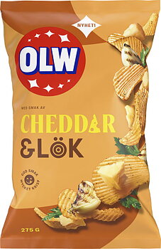 OLW Cheddar & Lök 275g 18st