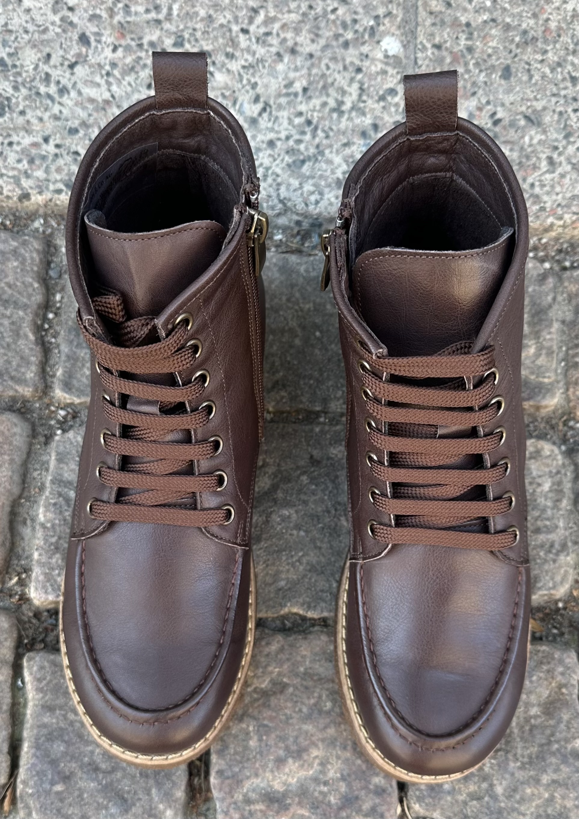  Charlotte of Swedens skinnkängor  High Top med gummisula, mörkbrun - 3