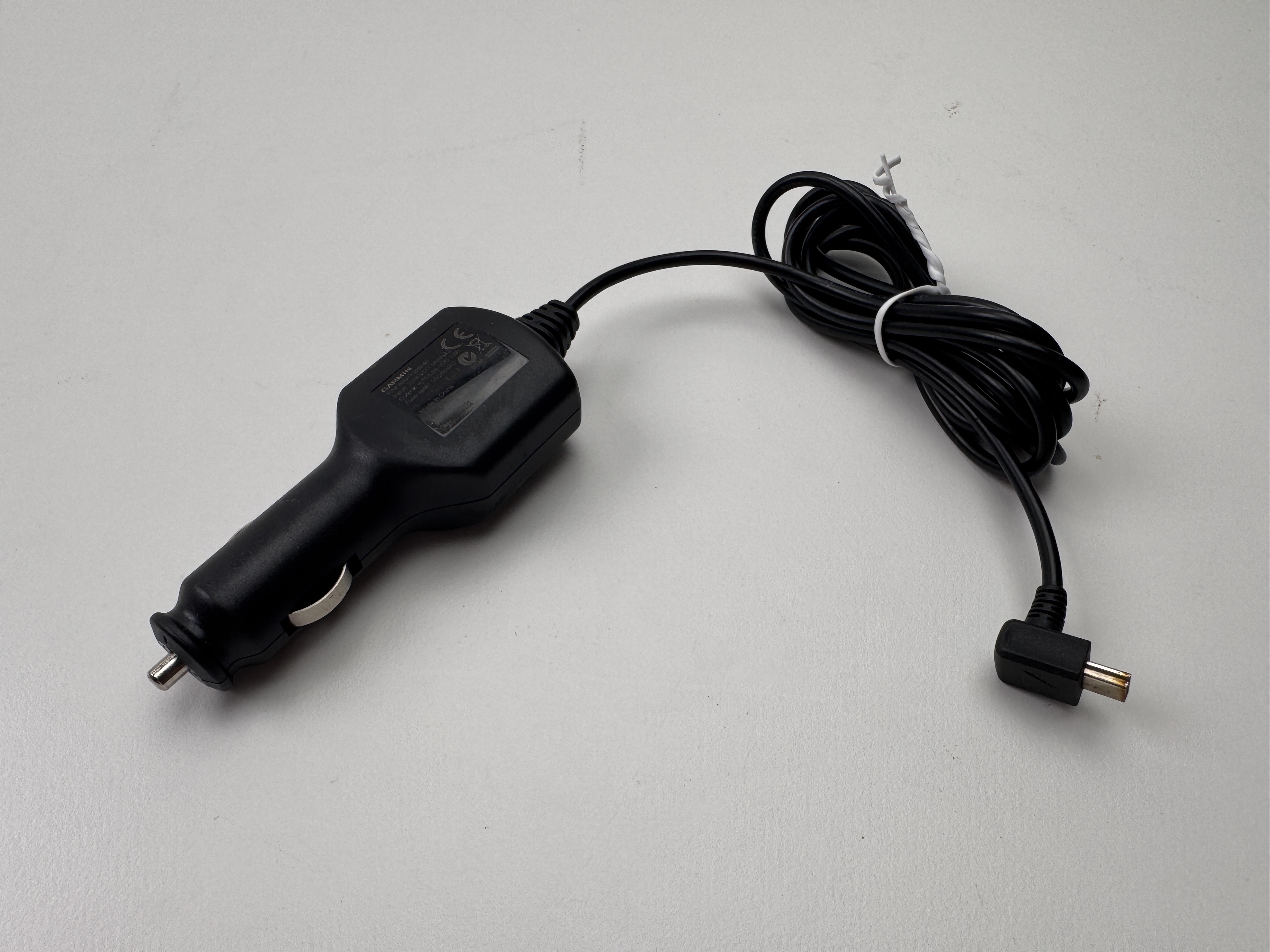 Begagnad Garmin Nuvi GPS Car Charger Laddare Bil 320-00239-40 Mini-USB Power Cord CLA05D-050G