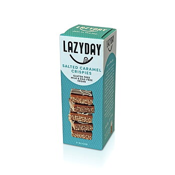 Veganska glutenfria Kakor med salt karamellkrisp 15g Lazy day