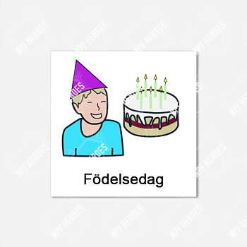 Bildstödsbilder Högtider och fest, 3x3 cm