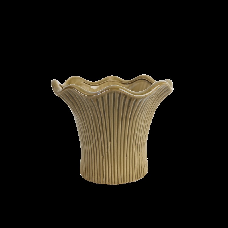 Kruka - Kantarell - Grön/Melerad - 21x16 - 1 styck - 2