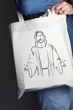 Tygkasse i natur: Jesus