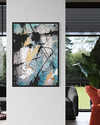 Blue Abstract - Poster