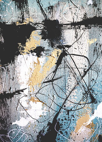 Blue Abstract - Poster