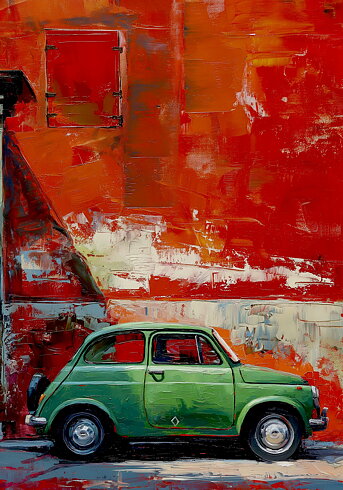 Green Fiat - Poster