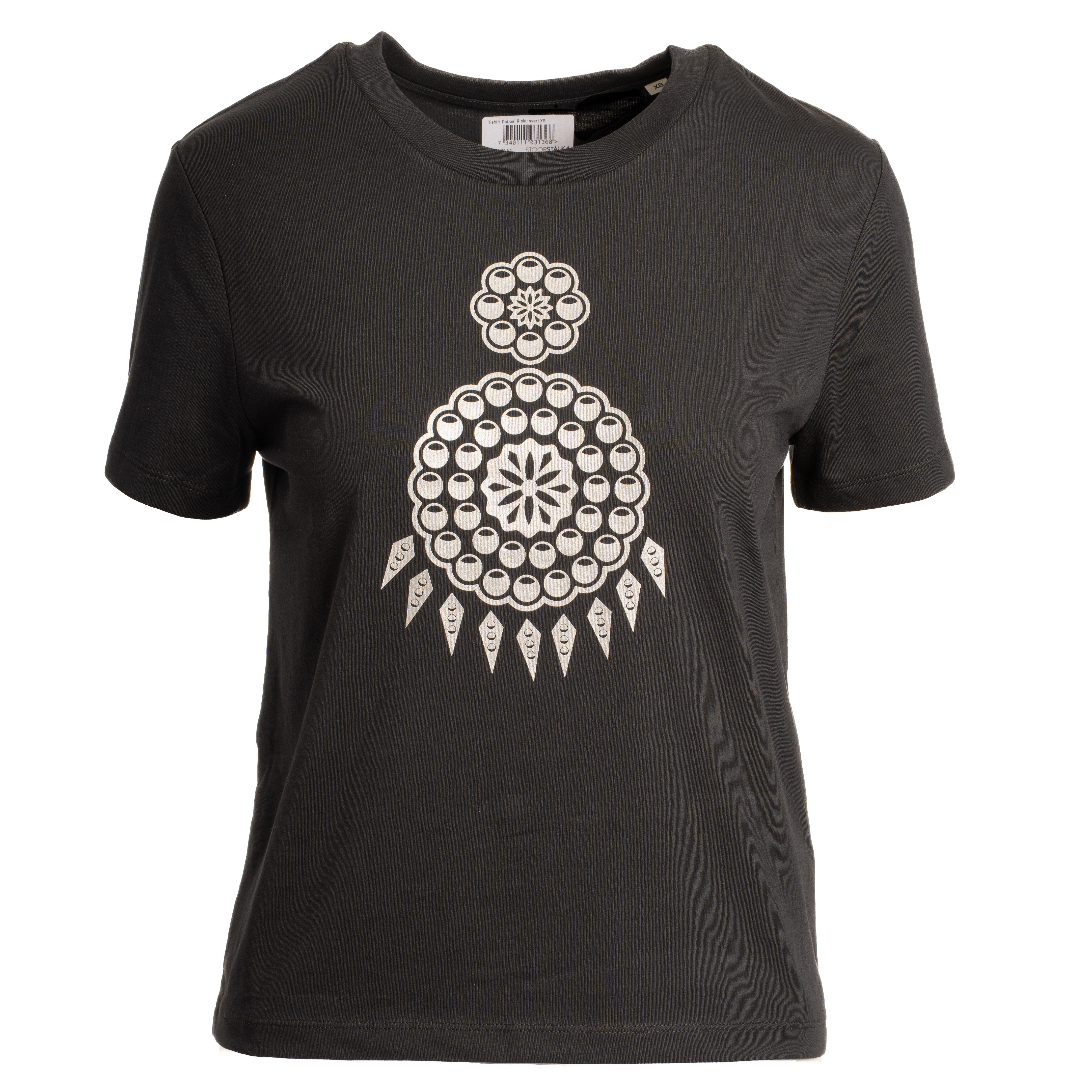 T-Shirt Doppel Risku Schwarz