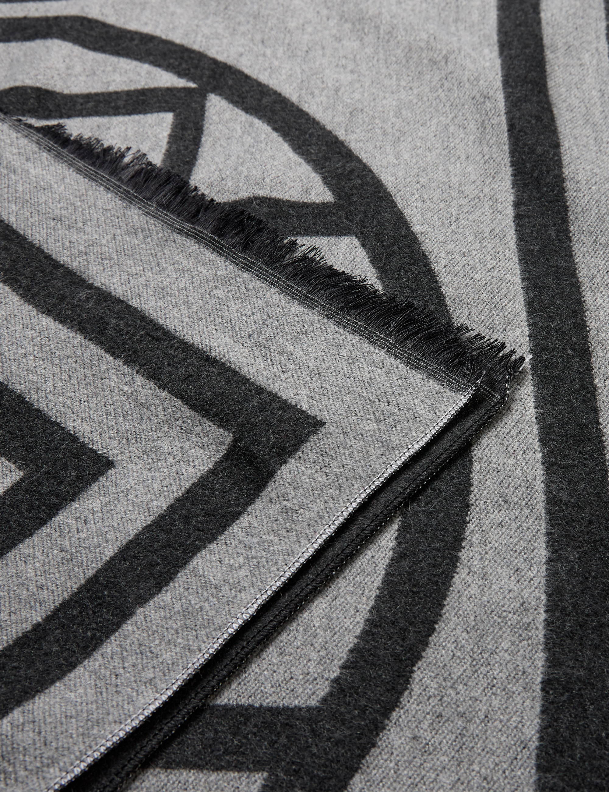 Levéte Room - Hartley 1 Scarf Dark Grey M Combi - 5