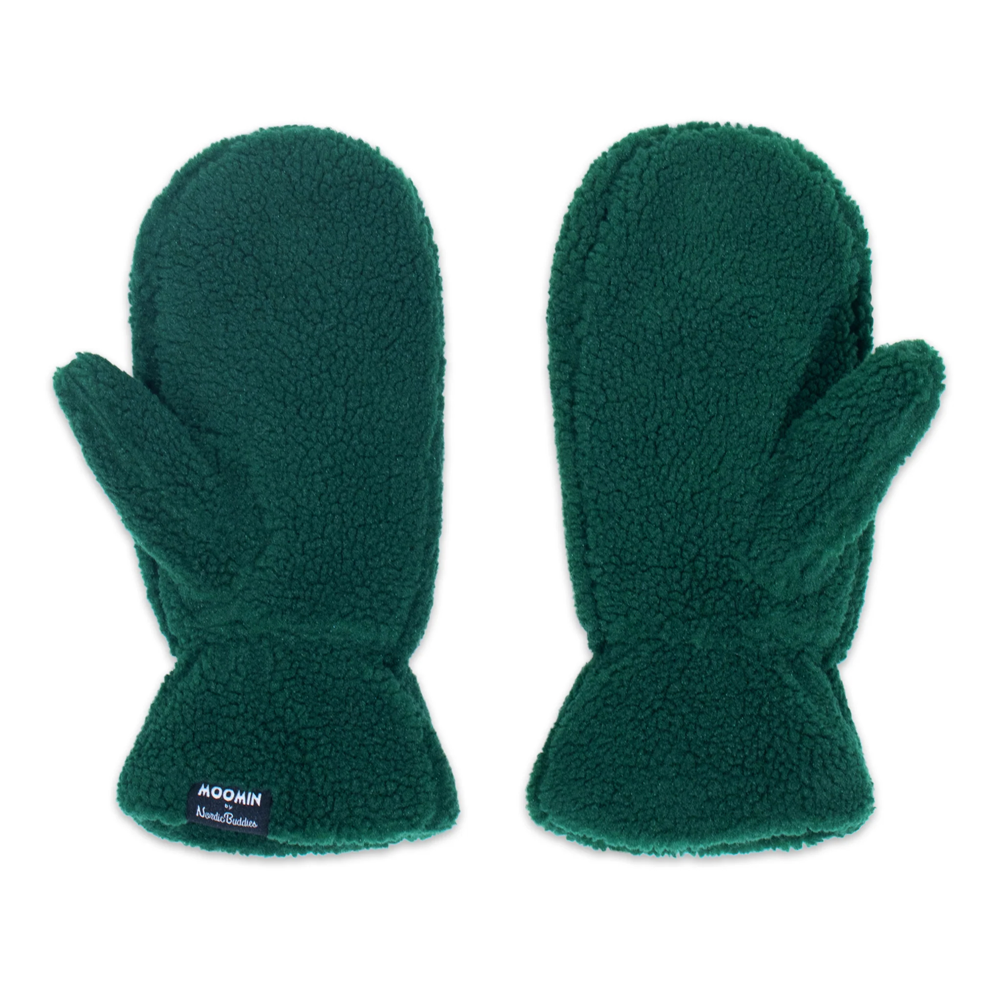 Moomin Fluffy Mittens - Adult - Snufkin Green - 4