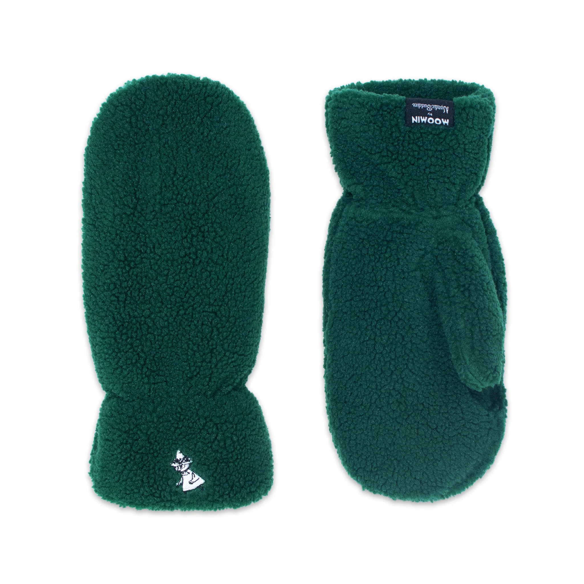 Moomin Fluffy Mittens - Adult - Snufkin Green